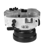 Salted Line Waterproof housing for Sony RX1xx series with Aluminium Pistol Grip & 6" Dry Dome Port - Surf (White)