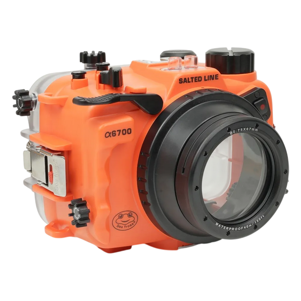 SL Sea Frogs Housing for Sony A6700 |67mm Thread Glass Flat Port