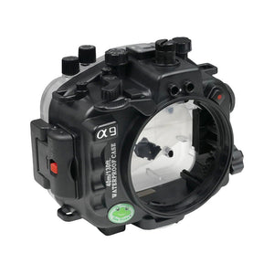 Sony A9 V.3 40M/130FT Underwater camera housing without port. Black