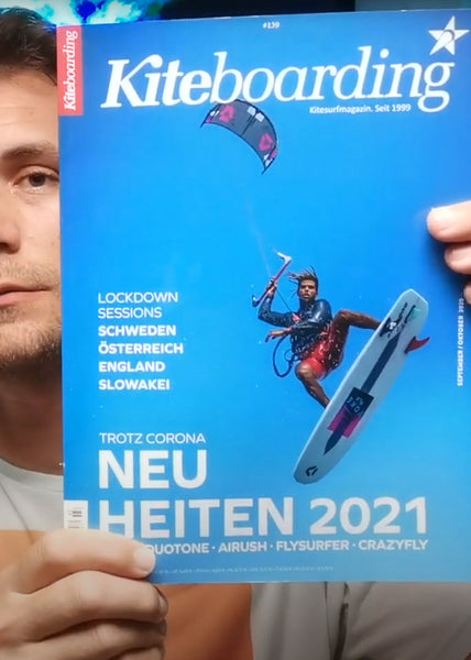 Kiteboarding magazine Cover shot – SALTED LINE
