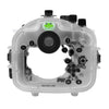 Sony A7 IV Salted Line series 40M/130FT Underwater camera housing with 6" Optical Glass Flat Long Port for Sigma 24-70mm f/2.8 DG DN (without standard port).White