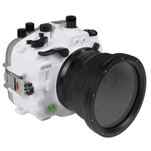 Sony A7S III Salted Line series 40M/130FT Waterproof camera housing with Standard port. White
