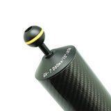 2 x 10"/25.4cm D60mm Carbon Fiber Underwater Float Arm for Video Light/Strobe mounting