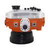 Salted Line underwater housing for Sony A6xxx series with Aluminium Pistol Grip & 6" Optical Glass Dry dome port (Orange) / GEN 3