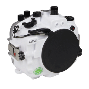 Sony A7S III Salted Line series 40M/130FT Underwater Waterproof camera housing body only. White