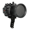 Sony A7 II NG V.2 Series 40M/130FT Underwater camera housing with Aluminium Pistol Grip (Long port) Black