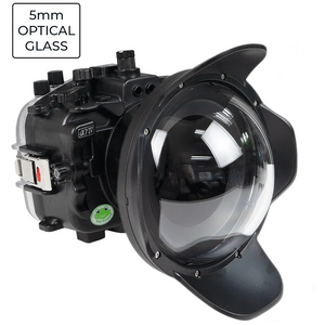 Sony A7 IV Salted Line series 40m/130ft  waterproof camera housing with 6" Optical Glass Dome port V.1. Black