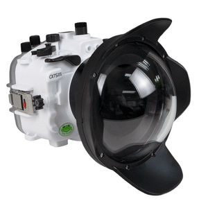 Sony A7S III Salted Line series 40m/130ft  waterproof camera housing with 6" Dome port V.1. White