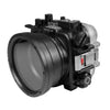60M/195FT Waterproof housing for Sony RX1xx series Salted Line with Pistol grip & 6" Optical Glass Dry Dome Port (Black)