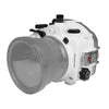 Sony A7 IV Salted Line series 40M/130FT Underwater camera housing with 6" Optical Glass Flat Long Port for Sigma 24-70mm f/2.8 DG DN (without standard port).White