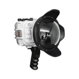 Salted Line underwater housing for Sony A6xxx series with Aluminium Pistol Grip & 6" Dry dome port (White) / GEN 3