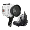 Salted Line underwater housing for Sony A6xxx series with Aluminium Pistol Grip & 6" Dry dome port (White) / GEN 3