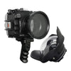 Salted Line waterproof housing for Sony A6xxx series with Aluminium Pistol Grip & 6" Optical Glass Dry dome port / GEN 3