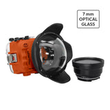 SeaFrogs UW housing for Sony A6xxx series Salted Line with 6" Optical Glass Dry dome port (Orange) / GEN 3