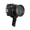 Salted Line waterproof housing for Sony A6xxx series with Aluminium Pistol Grip & 55-210mm lens port / GEN 3