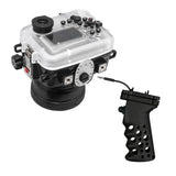 Salted Line waterproof housing for Sony A6xxx series with Aluminium Pistol Grip & 55-210mm lens port / GEN 3