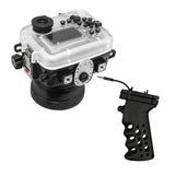 Salted Line waterproof housing for Sony A6xxx series with Aluminium Pistol Grip & 6" Optical Glass Dry dome port / GEN 3