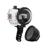 60M/195FT Waterproof housing for Sony RX1xx series Salted Line with Aluminium Pistol Grip & 4" Dry Dome Port (White)