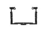 Salted Line Adjustable Full Aluminium Tray with two 1" Ball Clamps Bundle.