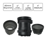 Salted Line 4'' - 80mm Bayonet Optical Glass Flat Ports for Sony A6xxx/RX1xx Housings
