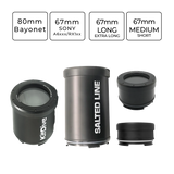 Salted Line 67mm - 80mm Bayonet Optical Glass Flat Ports for Sony A6xxx/RX1xx Housings