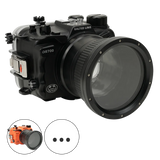 [a6700-fp90l4] Salted Line Sea Frogs Underwater Camera Housing for Sony A6700 with 4'' Glass Flat Port