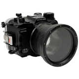 [a6700-fp90l4] Salted Line Sea Frogs Underwater Camera Housing for Sony A6700 with 4'' Glass Flat Port