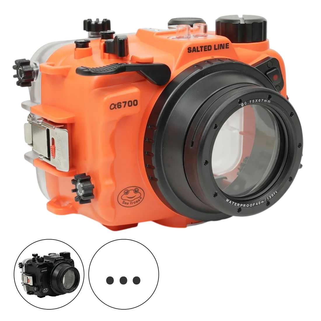 SL Sea Frogs Housing for Sony A6700 |67mm Thread Glass Flat Port