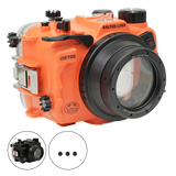 [a6700-fp90ss67] Salted Line Sea Frogs Underwater Camera Housing for Sony A6700 with 67mm Thread Glass Flat Port
