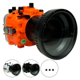 [a7iv-fp90l6] Salted Line Sea Frogs Underwater Camera Housing for Sony A7IV with 6'' Glass Flat Port