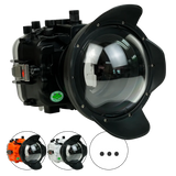 [a7iv-v10-dp90a6] Salted Line Sea Frogs Underwater Camera Housing for Sony A7IV with V10 Dome Port