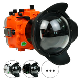 [a7iv-v2-dp90a6s] Salted Line Sea Frogs Underwater Camera Housing for Sony A7IV with V2 Dome Port