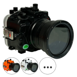 [a7siii-fp90l4] Sea Frogs Salted Line Underwater Camera Housing for Sony A7SIII with 4'' Glass Flat Port