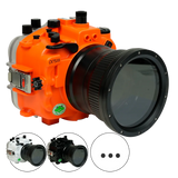 [a7siii-fp90l4] Sea Frogs Salted Line Underwater Camera Housing for Sony A7SIII with 4'' Glass Flat Port