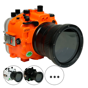 [a7siii-fp90l4] Sea Frogs Salted Line Underwater Camera Housing for Sony A7SIII with 4'' Glass Flat Port