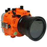 [a7siii-fp90l4] Sea Frogs Salted Line Underwater Camera Housing for Sony A7SIII with 4'' Glass Flat Port