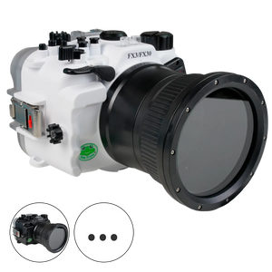 [fx3-fx30-fp90l4] Sea Frogs Salted Line Underwater Camera Housing for Sony FX3/FX30 with HDMI 2.0 Support with 4'' Glass Flat Port