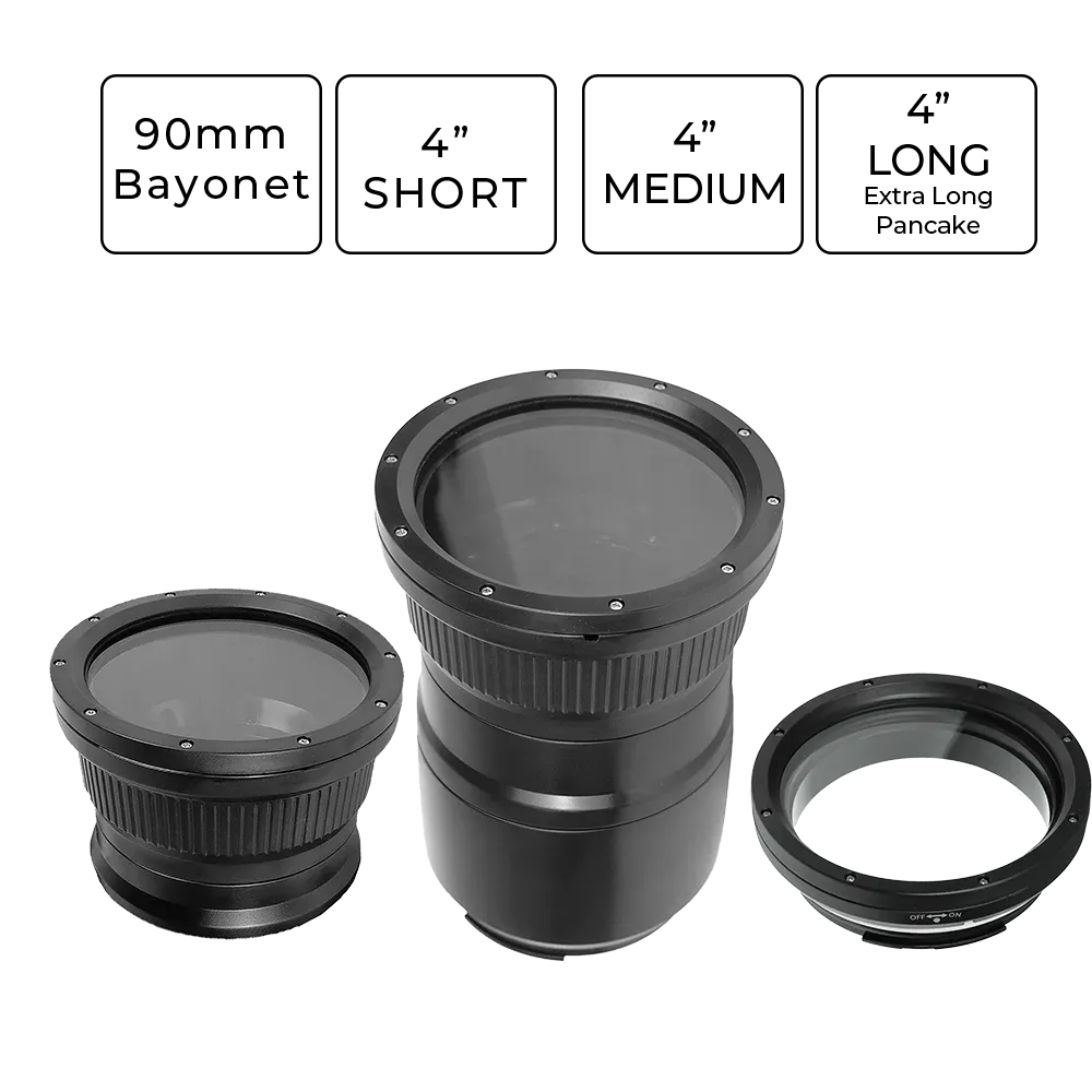 Sea Frogs Salted Line Flat Ports for Underwater Camera Housings