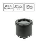 Sea Frogs 67mm - 80mm Bayonet Optical Glass Flat Ports for Panasonc GH5 Housings