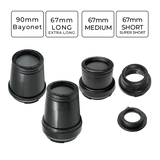 Sea Frogs 67mm - 90mm Bayonet Optical Glass Flat Ports for Sony Housings