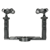 [sfha-sltra2bcl] Salted Line Adjustable Aluminium Tray for Underwater Camera Housings and Clamps Bundle