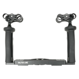[sfha-sltra2bcl] Salted Line Adjustable Aluminium Tray for Underwater Camera Housings and Clamps Bundle