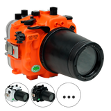 Salted Line Sea Frogs Underwater Camera Housing for Sony A7III/A7RIII with 67mm Thread Glass Flat Port