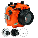 Salted Line Sea Frogs Underwater Camera Housing for Sony A7III/A7RIII with 67mm Thread Glass Flat Port