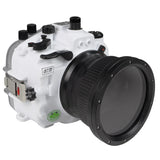 Sony A7 IV Salted Line series 40M/130FT Waterproof camera housing with Standard port. White