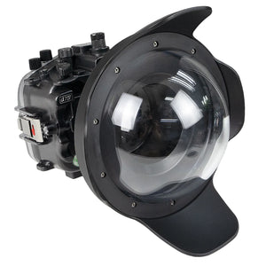 Sony A7 IV Salted Line series 40m/130ft waterproof camera housing with 8" Dome port V.8. Black