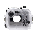 60M/195FT Waterproof housing for Sony RX1xx series Salted Line with Pistol grip & 6" Dry Dome Port - Surf (White)