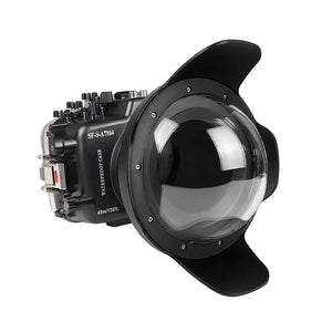 Sony A7 IV NG 40M/130FT Underwater camera housing with 8" Dome port V.9 (Zoom gear for FE16-35mm F2.8 GM II and FE16-35 F4 included).