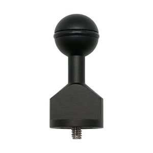 Male 1/4"-20 to 1" Ball adapter Size: 2.5"/6.9cm - A6XXX SALTED LINE