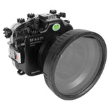 Fujifilm X-T5 40M/130FT Underwater camera housing with glass 6" Flat Port. XF 18-55mm/XC 16-50mm